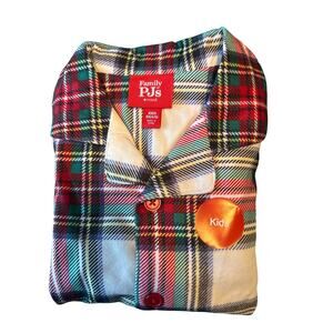 NWT Macy's Family PJs Lightweight Flannel Plaid Kids Size XS 4-5